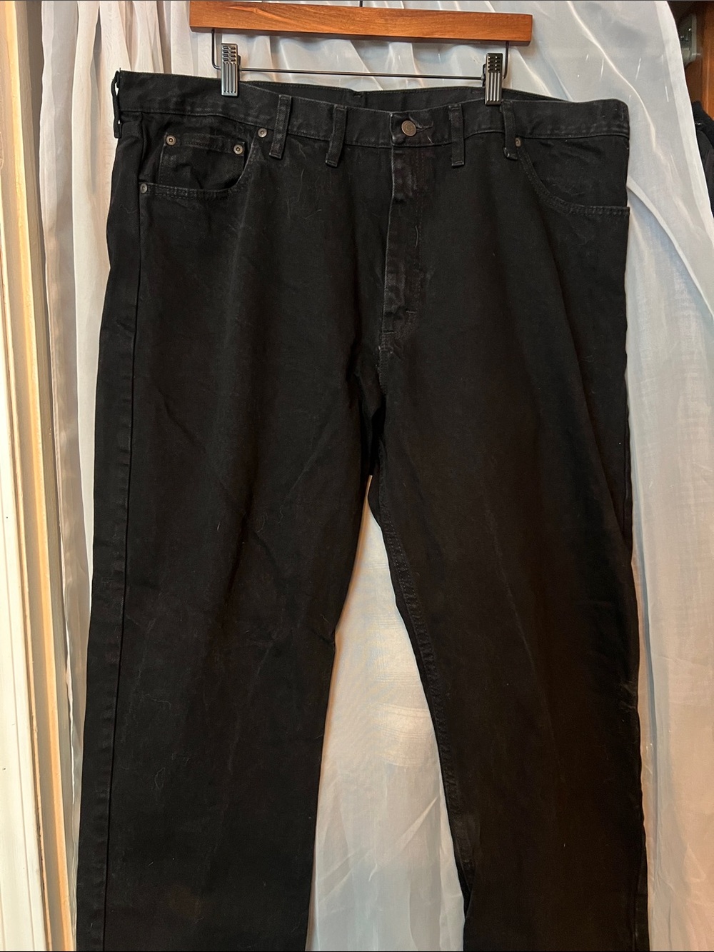Men's wrangler Black Straight-Leg Jeans